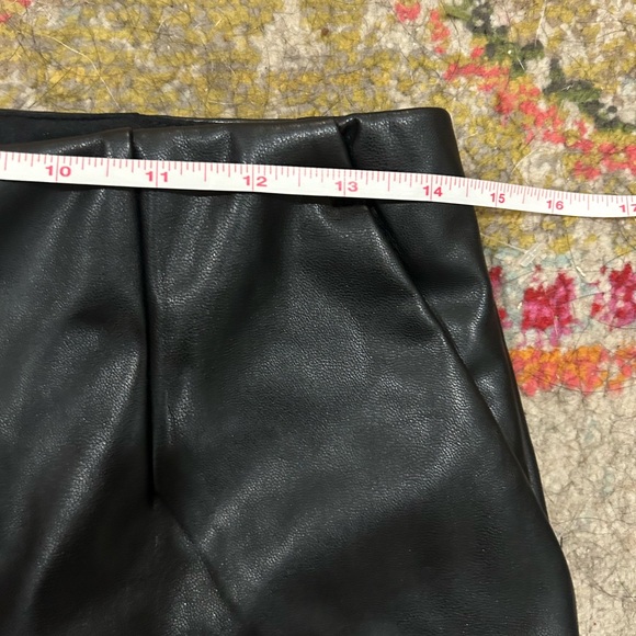 Abercrombie & Fitch Vegan Leather Flare Pants - Picture 7 of 10